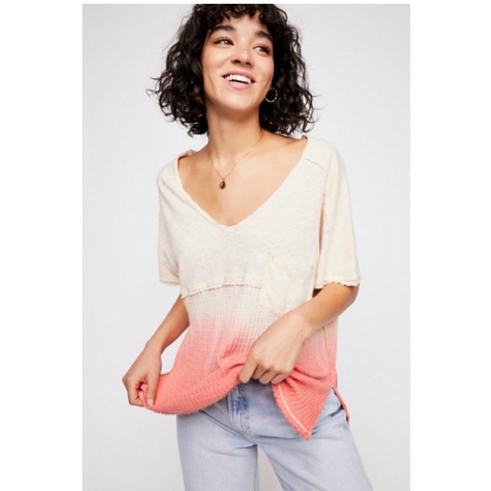 We the Free - Free People Sun Dial Dip Dye Tee XS